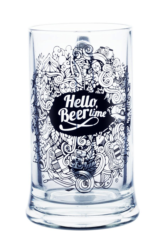 Кружка Icon «Hello, Beer time» 0.5l